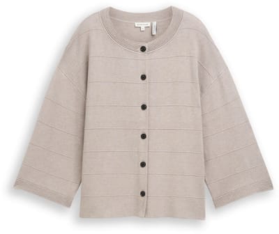 Tom Tailor - Losvallend vest - Maat M - dark clouds grey melange