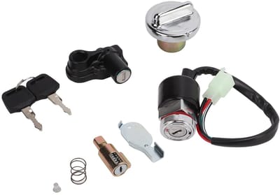 Allecto - Ontstekingsschakelaar en Brandstofdeksel Kit - Dax Skyteam - Inclusief 2 Sleutels - Betrouwbaar - Onderdeel voor motoren - Voor Dax model...