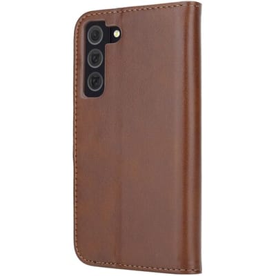 ShieldCase bookcase geschikt voor de Samsung Galaxy A55 hoesje - Portemonnee hoesje met ruimte voor pasjes - bescherming aan voor- en achterkant - leren bookcase (bruin)
