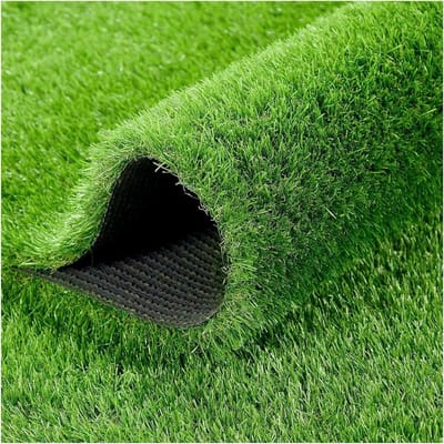 Kunstgras Rol - Synthetisch Tapijt Gazon - Buitenruimtes Aankleden - Sneldrogend Drainage Systeem - 3 x 5 ft - Groen
