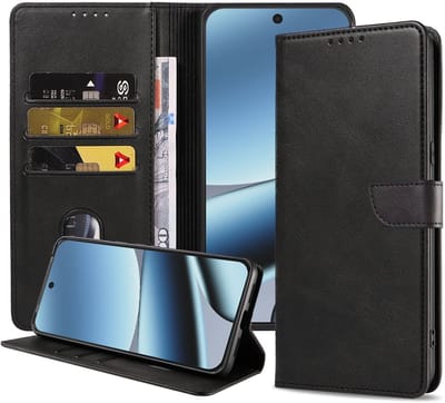 Geschikt voor Google Pixel 10 Pro XL Telefoonhoesje Kunstleer met Magnetisch lipje en Pasjeshouder Book Case met Klepje - Walletcase with Cardslot - Zwart - Smartphonica geschikt voor Google Pixel 10 Pro XL