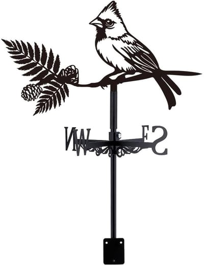 Windwijzer - smeedijzeren windwijzer - decoratief - weerbestendig - geschikt voor tuinen en daken-FXB34