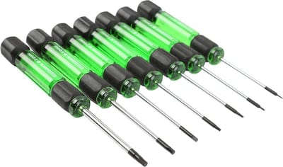 Precisie Inbussleutel Set - Mini Schroevendraaiers - Elektronica Reparatie - Magnetische Tips - 0.7-3MM - Zwart Groen