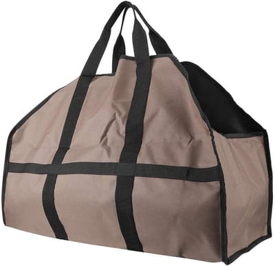 Brandhout Tas - Hout Opslag - Buiten Leven - Opvouwbaar Ontwerp - 61 x 46 cm - Bruin