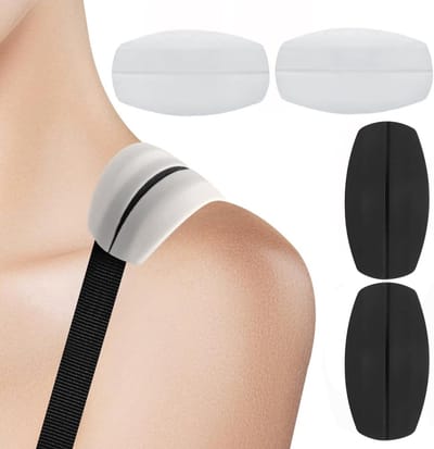 Ronte - Comfortabele Siliconen BH Strap Kussens | Set van 2 | Anti-Slip Pad voor Schouderriem | Verlicht Pijn | BH Bandjes Houders | Zachte Schouderpads | BH Accessoires