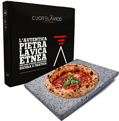 Vuurvaste Lavasteen Pizza Plaat - Ideaal voor Gas-, Elektrische en Barbecue-oven - 35 x 30 x 1,5 cm