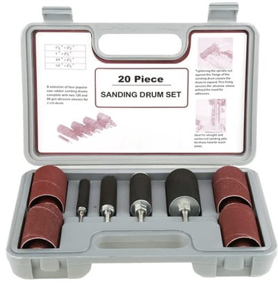 Allecto - Schuurrol Set - 20 Stuks - Schuurdrums voor Elektrische