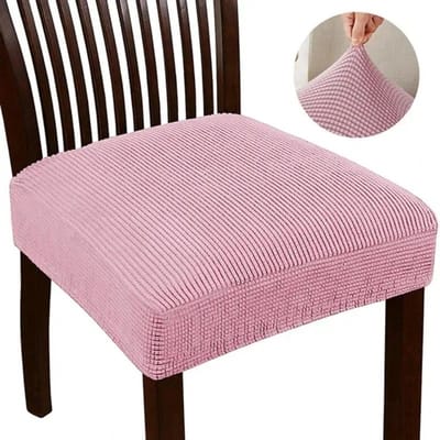 Jacquard Stoelhoezen Rekbaar Effen Kleur Antislip Stoelhoezen Zachte Bankzittinghoes Woonkamer Restaurant Kantoor Hotel 1 PC white