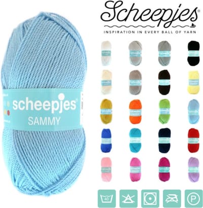Scheepjes - Sammy - 104 Babyblauw - set van 10 bollen x 100 gram