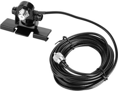 Dailygoody - Auto-antenne beugel - Mobiele radio - 5 m verlengkabel - PL259-connector - RG-58-kabel - Universeel voertuig - Kofferbakdeksel montage