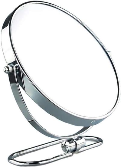 Cosmetische Spiegel - Make-up Spiegel - Gedetailleerde Make-up - 3x Vergroting - 8 inch - Zilver