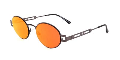 Italia Independent I I MOD BRUCE METAL 0517 Gun metal glossy 49/20/145 UNISEX Zonnebrillen