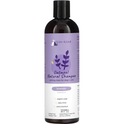 Kin+Kind, Shampoo Naturel à l'Avoine, pour Chiens et Chats, Lavande, 12 fl oz (354 ml) gray
