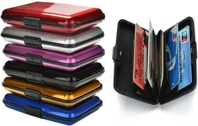 Aluminium wallet – Creditkaart portemonnee -RFID kaartbeschermer – Pasjeshouder – Pasjesbeschermer - Zwart