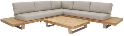 Happy Rhino - Loungeset Horton - 210 x 210 x 69 cm - Beige - Tuinset