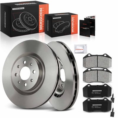 Frankberg 2x remschijven 4x remblokken vooras voor Fiat Grande Punto