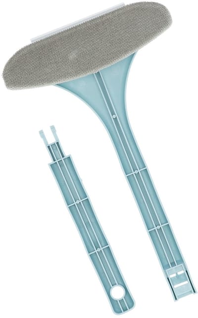 Dailygoods- Schermborstel Multifunctioneel - Reinigingsborstel - Raamschermreiniger - Dubbelzijdige Rakel - Afneembaar Ontwerp - Efficiënte Reiniging