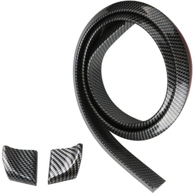 VT Goods - Car Trunk Spoiler - Auto Spoiler - Verhoogt de downforce - Carbon Fiber zwart - Achterspoiler - Verfraai uw voertuig - Universeel
