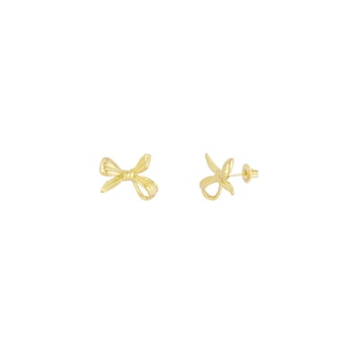 Upside Down Strik Oorbellen | RVS (verkleurt niet) Goudkleurig | Cadeau voor haar |