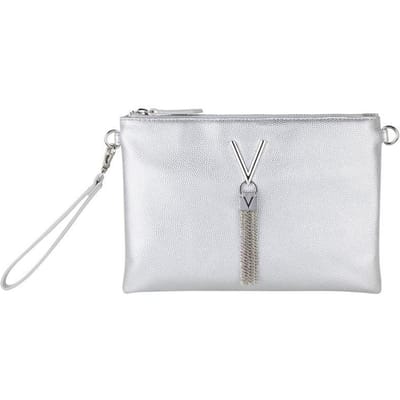 VALENTINO Schoudertas Koppeling Divina Clutch Argento Zilverkleurig