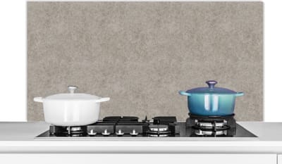 Spatscherm keuken 120x60 cm - Kookplaat achterwand Patroon - Beton print - Grijs - Muurbeschermer - Spatwand fornuis - Hoogwaardig aluminium