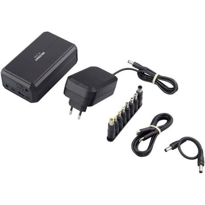 VOLTCRAFT VC-2700 Powerbank 27000 mAh USB PD 3.0, USB PD 2.0, PPS, Fast Charge Li-ion Zwart Gelijktijdig laden en ontladen, Statusweergave