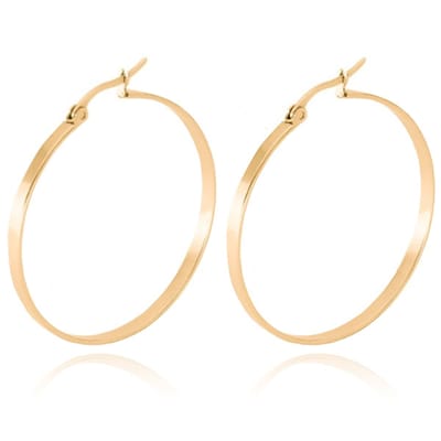 Dames oorringen Cilla Jewels Edelstaal Goudkleurig-50mm