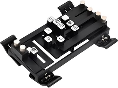 Gitaar Akkoord Assistent - Gitaar Oefenhulp - Snaarinstrument Leren - Intuïtieve Aanraakfunctie - 20.3 cm Lengte - Zwart
