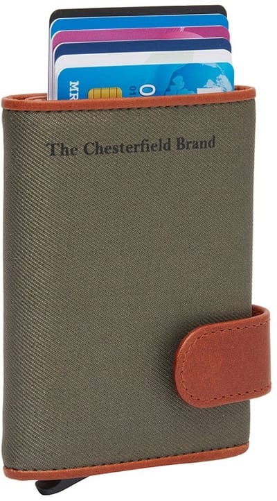 The Chesterfield Brand - Leren Pasjeshouder Staal Groen Sabana
