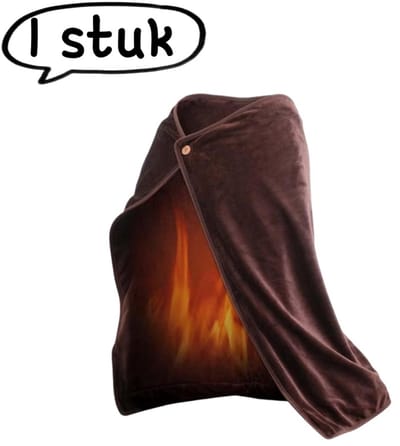 1 stuk - Deken - USB-verwarmingsdeken met laag voltage 5V - Verwarmde winterdeken/kussen - Warme elektrische deken/kussen, knieverwarmer - Bruin