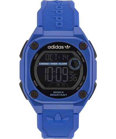 Adidas Originals City Tech Two AOST23061 Horloge - Kunststof - Blauw - Ø 45 mm