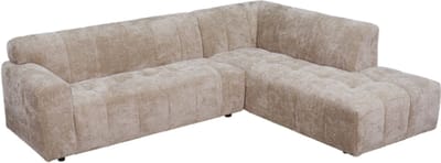 Tower Living Hoekbank Austin 2 5-AL + Ottoman R - Haga 30 beige