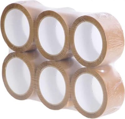 6 rollen -  Bruin - 48 x 66 mm - plakband - tape