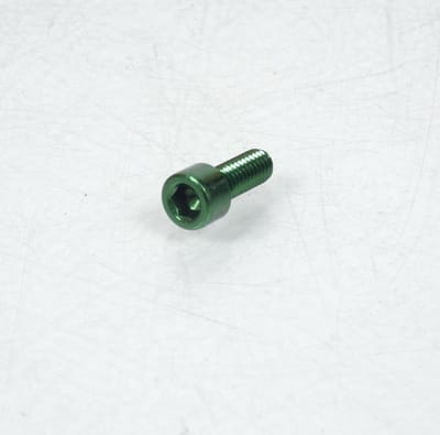 Vis BTR 5mm M6 pas 100 16mm annodisé Vert 3AS Racing pour moto Neuf