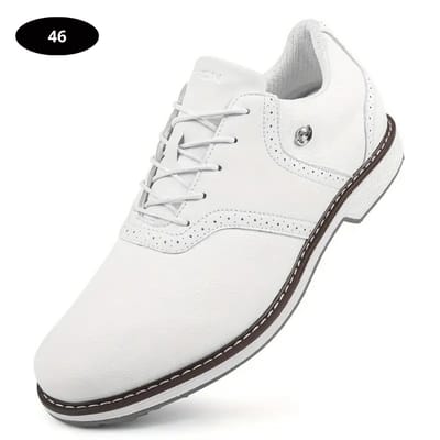 Livano Golfschoenen Heren - Sneakers - Golfkleding - Golfschoenen Antislip - Waterdicht - Golfen - Wit 46