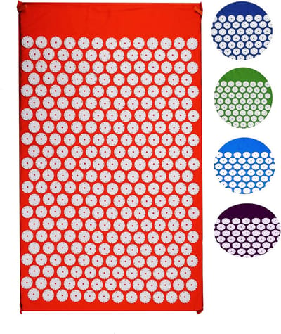 Acupressuurmat voor Rug, Nek en Ontspanning (Oranje, 77x48 cm)