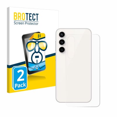BROTECT - Screenprotector voor Samsung Galaxy S23 FE (Achterkant) - Folie Beschermfolie transparant 2 Stuks