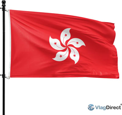 VlagDirect - Hongkongse vlag - Hong Kong vlag - 90 x 150 cm