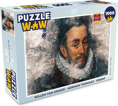 Puzzel Willem van Oranje - Adriaen Thomasz - Krant - Legpuzzel - Puzzel 1000 stukjes volwassenen