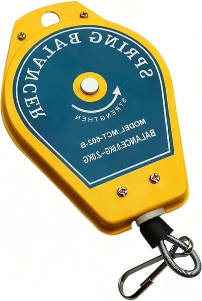 Retractable spring balancer voor schroevendraaiers en hanggereedschap - staal draad meetinstrument 0.5-5 kg (106 * 228cm) voor precisiewerk en gereedschapshanging