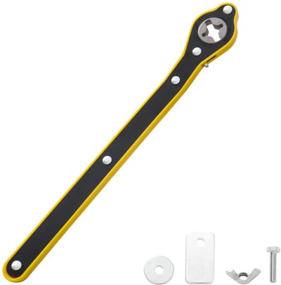 Dailygoods- Krik Ergonomisch Ontwerp - 360° Draaibare Hoofd - Stevige Handgreep - Geschikt voor Schaarkrik - Lengte 34cm - Makkelijk in Gebruik - Auto Jack