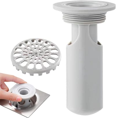 Vloerafvoer Geurstop - Afvoerplug Badkamer - Geuren Voorkomen - Mini Trap Design - Lange Stijl - Wit