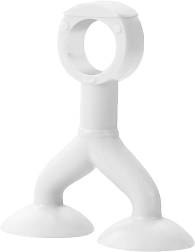 Siliconen Deurstopper - Wandbeschermer Deurknop - Bescherming Huis - Zonder Boren - 6.5 cm Lengte - Wit