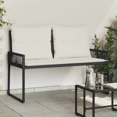 vidaXL - Tuinbank - 2 - -Seater - 4 - st - 110 - x - 59 - x - 82 - cm - poly - rattan