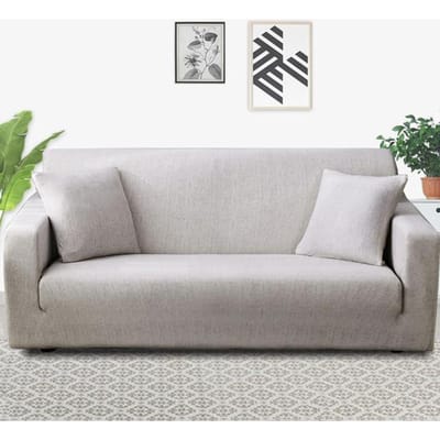 Elastische Stretch Bankhoes Slipcoversall -Inclusieve Bankhoes Voor Verschillende Vorm Bank Loveseat Stoel L-Stijl Heeft 2 Bankhoezen Nodig Small  90-140cm gray