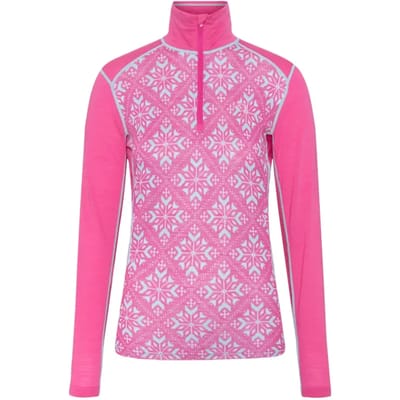 Kari Traa Iselin Sweatshirt Met Halve Rits Roze L Vrouw