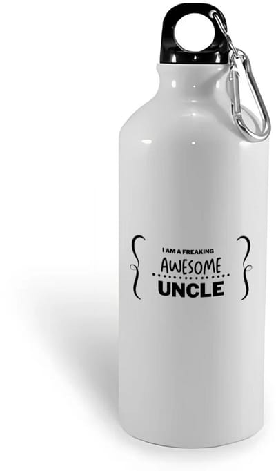 Hacebo® - I am a freaking awesome uncle waterfles - Oom - geweldige oom - liefste oom - verjaardag - cadeau - kado - bedankje - geschenk - water fles - 400ML
