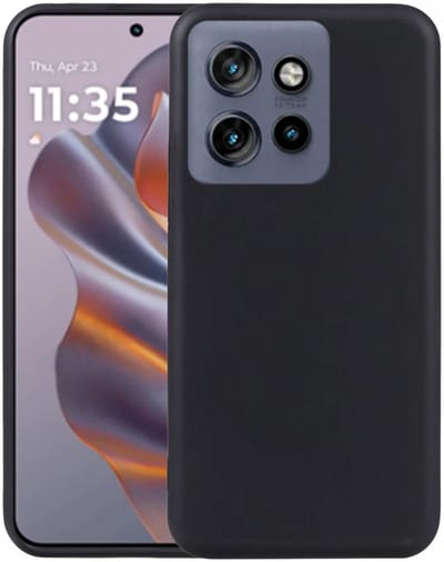 Zwart Dun TPU Hoesje Geschikt voor Motorola Edge 50 Neo | Back Cover | Lichtgewicht | Ultra Dun | Flexibel | Zacht