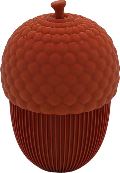 Herfst eikel beeld – Decoratief beeld - Terracotta - 3d geprint beeld – Herfst woondecoratie - Staand - 12CM