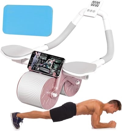 Buikspierwiel - Core Trainer - Thuis Sporten - Automatische Rebound - 25x33 cm - Zwart